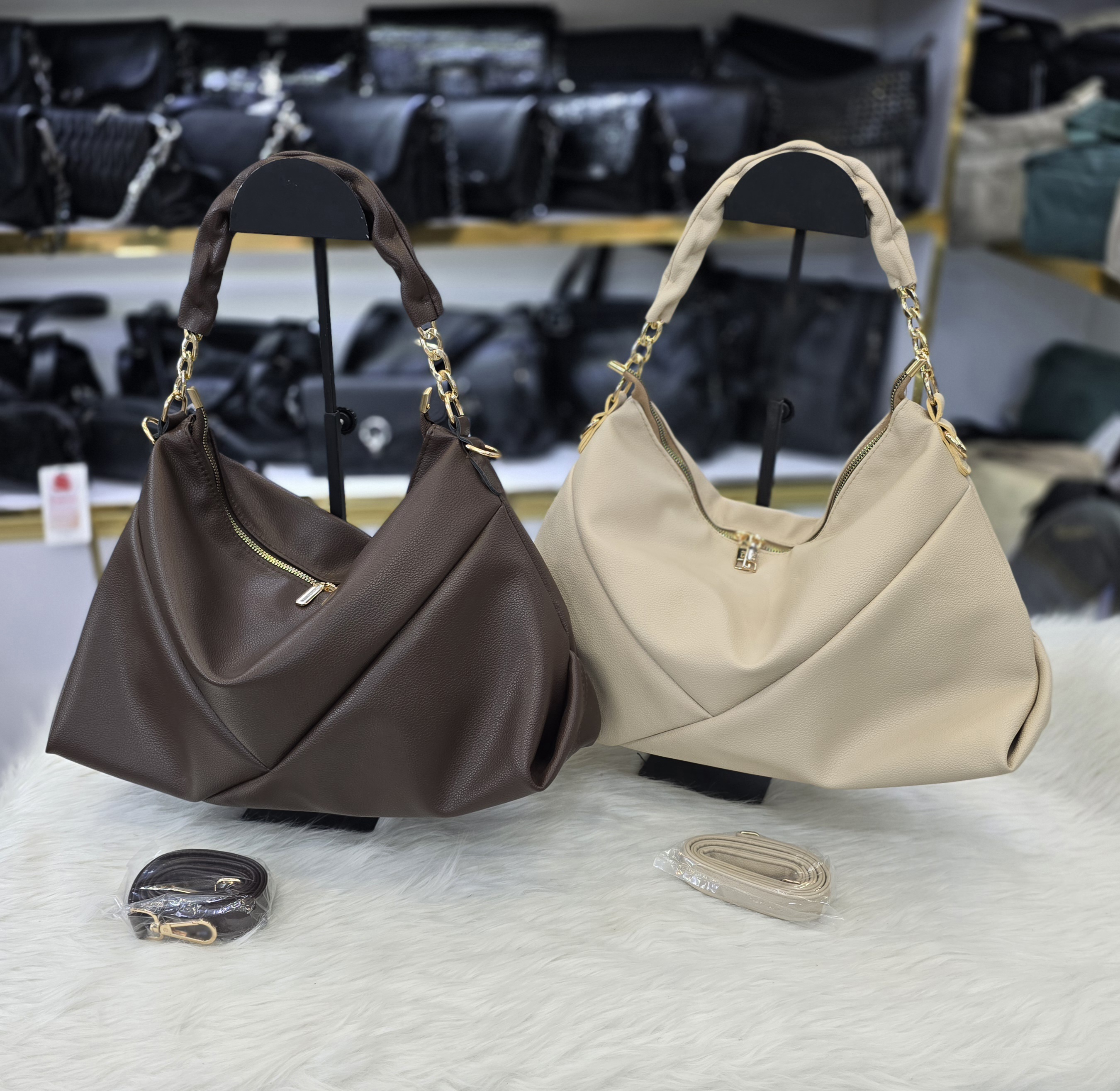 کیف دستی و دوشی چرم طرح سه تیکه کد 653