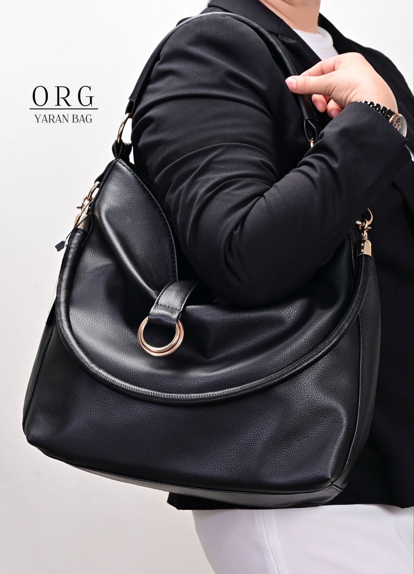 کیف تک بند سایز بزرگ طرح آویزدار