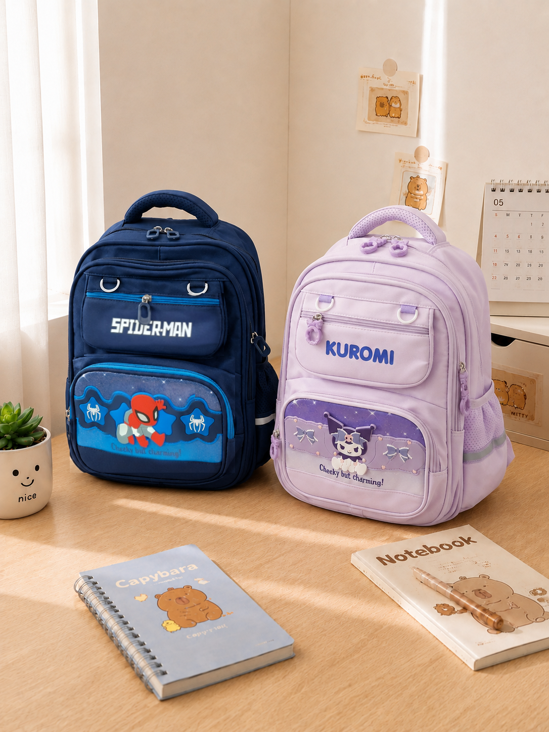 کوله پشتی وارداتی طرح فانتزی کد 793-1